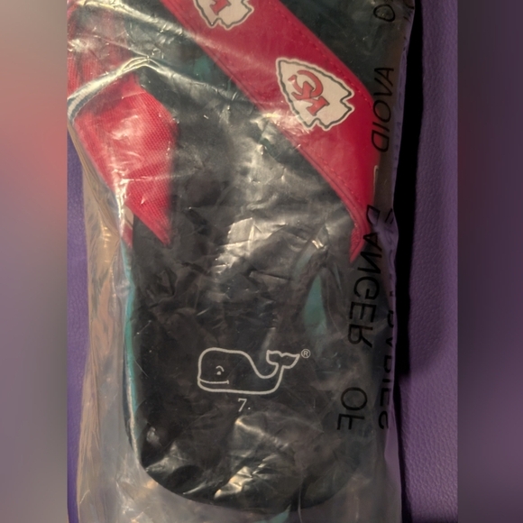 Kansas City Chiefs Vineyard Vines Kansas City Chiefs Flip Flops size 7 - Picture 4 of 4